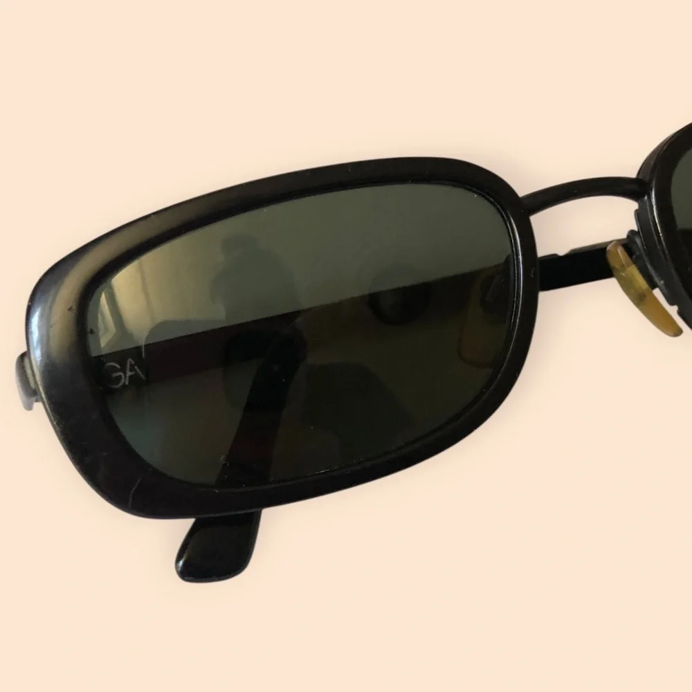 Giorgio Armani Occhiali Da Sole 677 706 135 Vintage 90s Sunglasses Italy Black